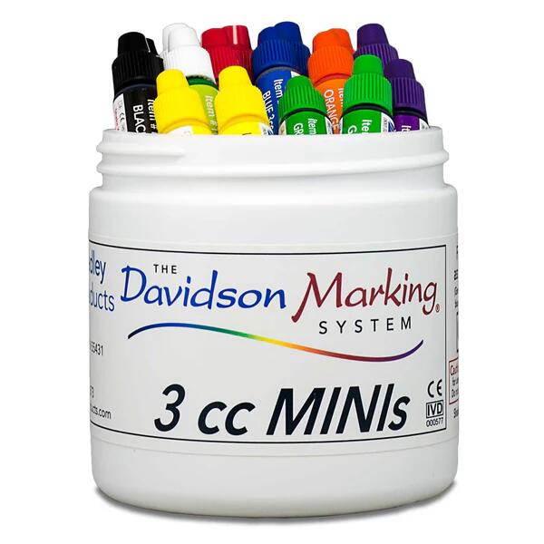 原装进口Bradley Davidson病理组织标本细胞标记染料Davidson Tissue Marking Dye - 3 cc vials (3ml) 原装进口Bradley Davidson病理组织标本细胞标记染料Davidson Tissue Marking Dye - 3 cc vials (3ml)