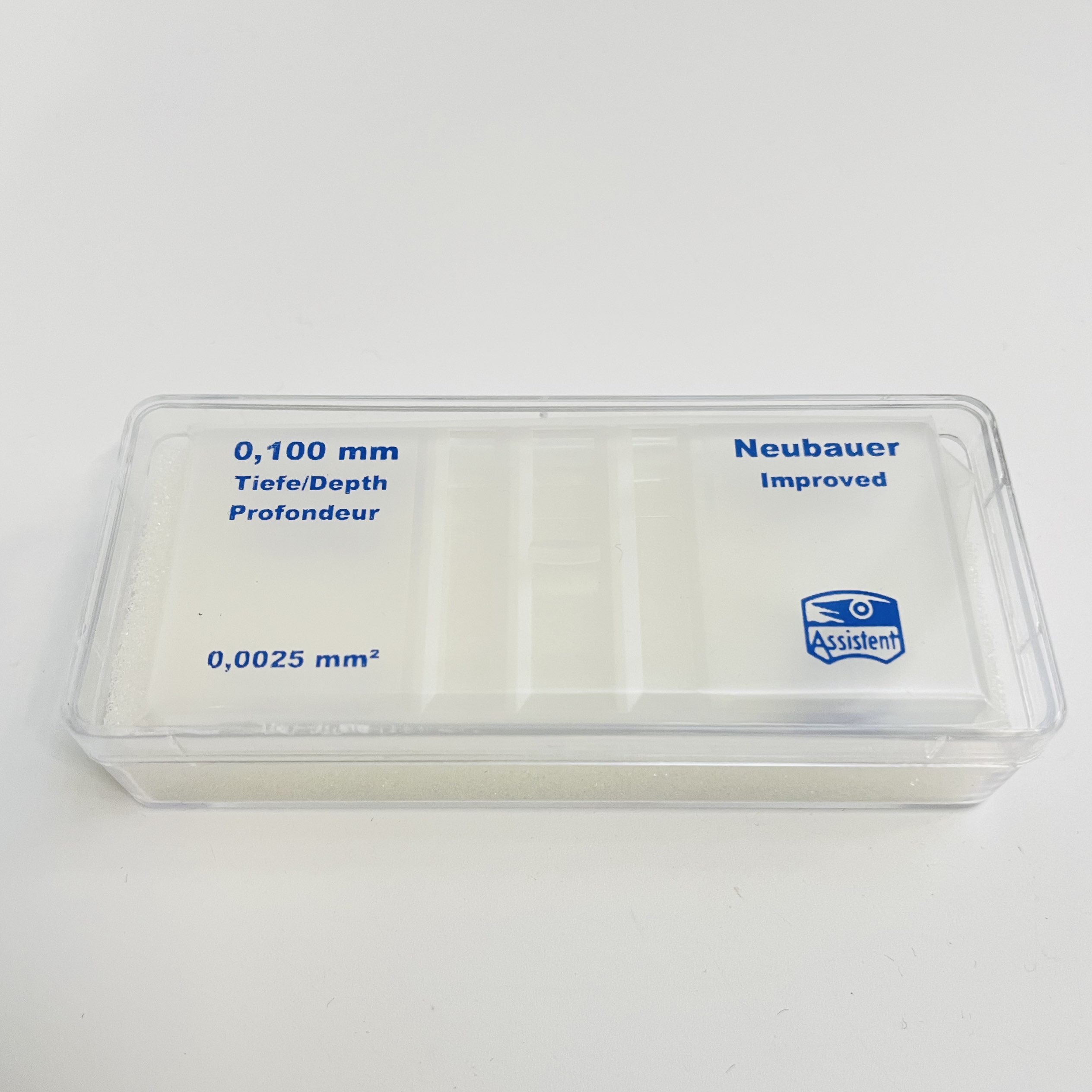 德国原装进口Assistent血细胞计数板/血球计算盘Assistent Neubauer Improved Dark-Line(暗线透明底) 40442002 德国原装进口Assistent血细胞计数板/血球计算盘Assistent Neubauer Improved Dark-Line(暗线透明底) 40442002