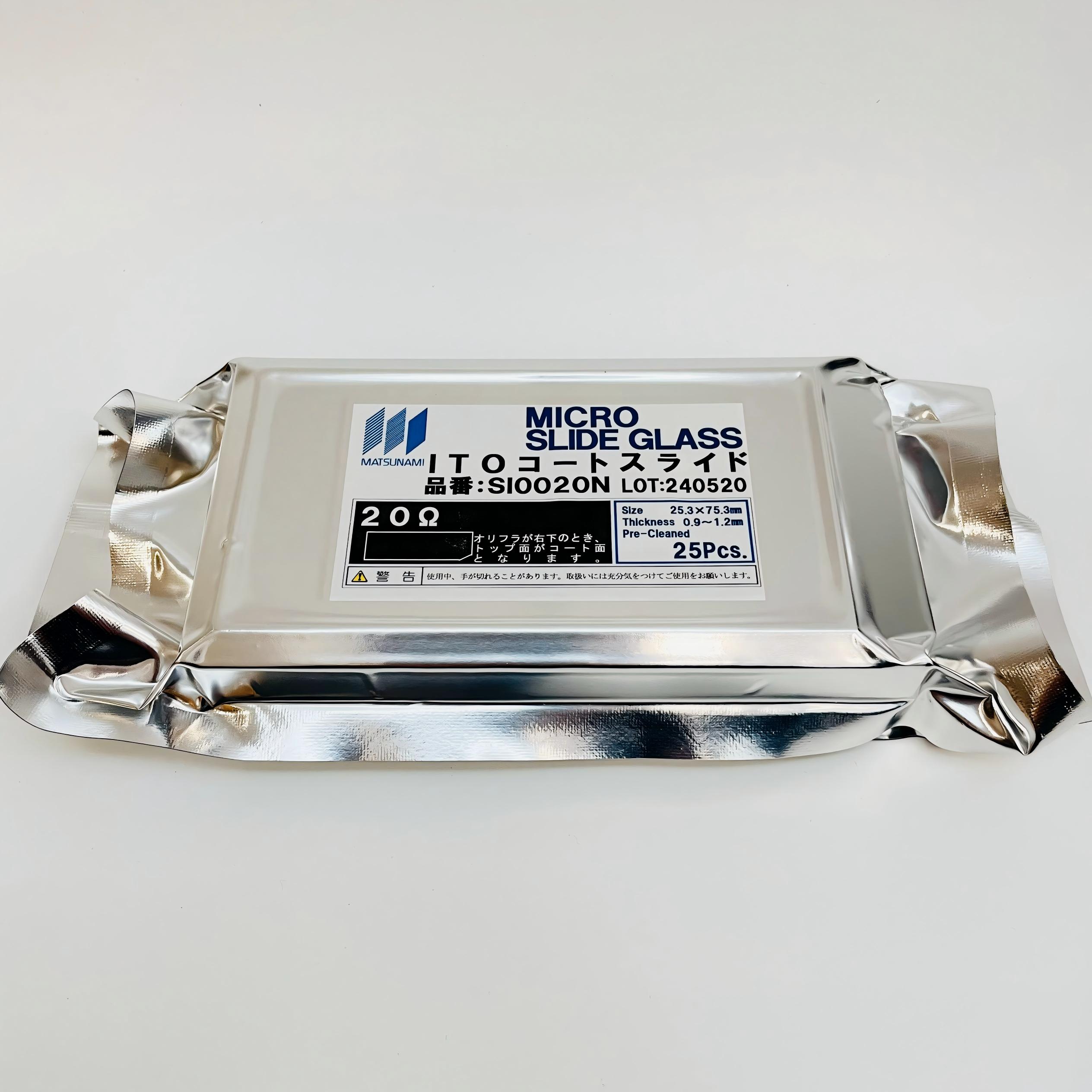 日本原装进口Matsunami松浪硝子ITO载玻片(氧化铟锡涂覆20Ω/100Ω) SI0020N、SI0020M、SI0100N、SI0100M 日本原装进口Matsunami松浪硝子ITO载玻片(氧化铟锡涂覆20Ω/100Ω) SI0020N、SI0020M、SI0100N、SI0100M