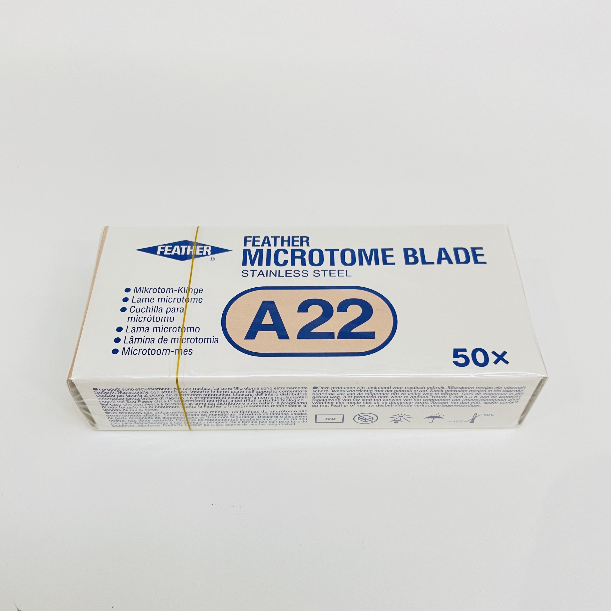 原装进口日本Feather羽毛A22病理切片一次性刀片Feather Disposable Microtome A-22 Blades 原装进口日本Feather羽毛A22病理切片一次性刀片Feather Disposable Microtome A-22 Blades