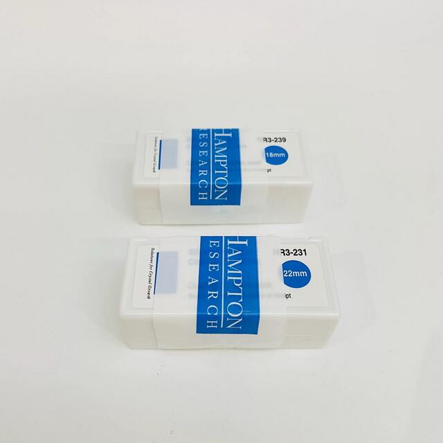 美国原装进口Hampton硅化盖玻片(点晶体用)Siliconized cover slides 美国原装进口Hampton硅化盖玻片(点晶体用)Siliconized cover slides