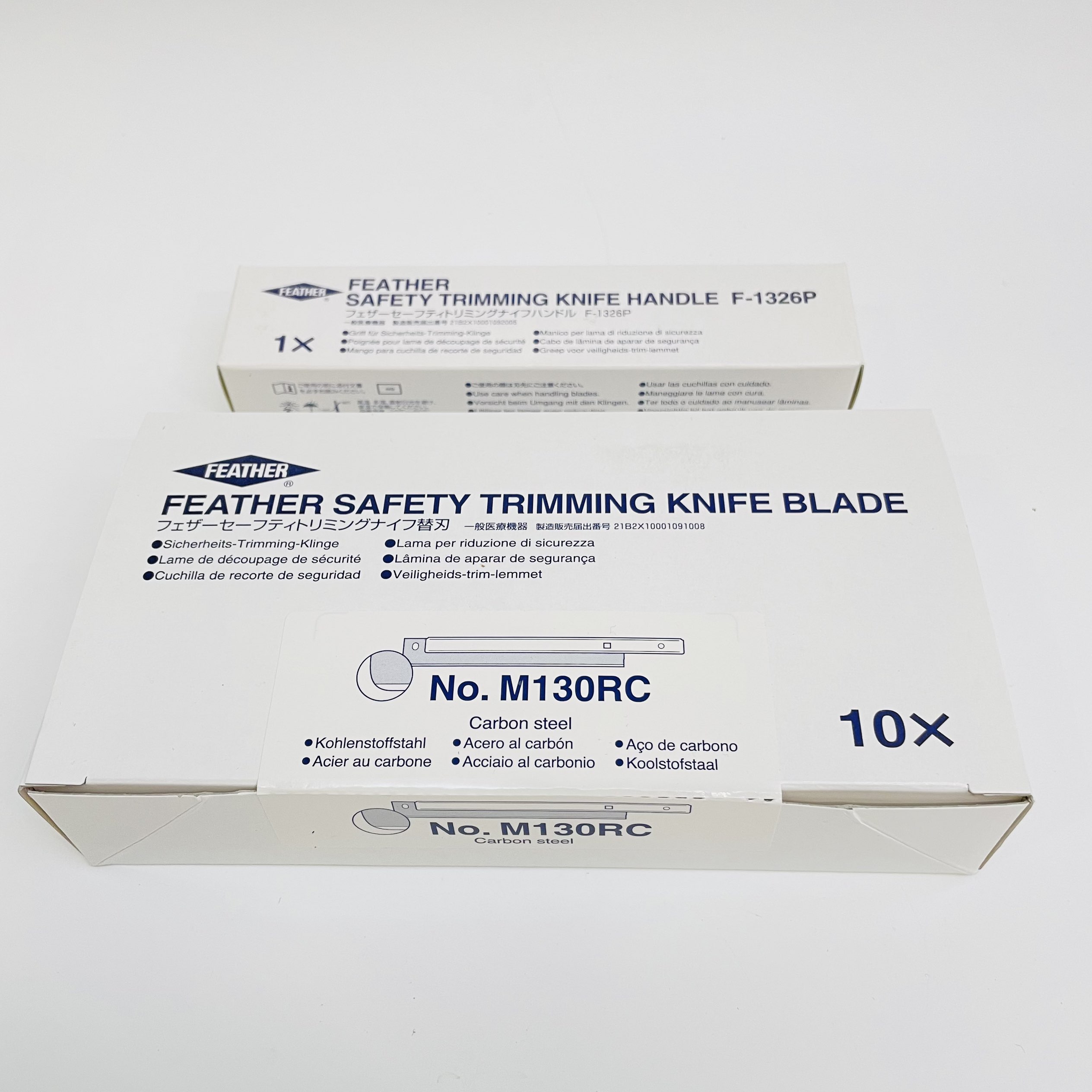 原装进口日本羽毛Feather病理取材解剖刀柄F-1326P与可置换刀片NO.M130RC、NO.M260RC 原装进口日本羽毛Feather病理取材解剖刀柄F-1326P与可置换刀片NO.M130RC、NO.M260RC
